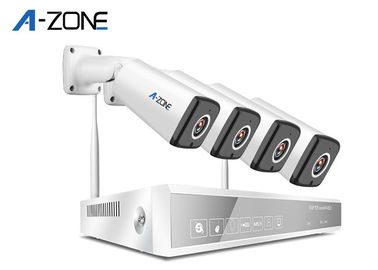 Trung Quốc IP66 Máy ảnh CCTV không dây không thấm nước Kit 4 kênh Hệ thống Máy ảnh Nvr với đầu ghi nhà máy sản xuất
